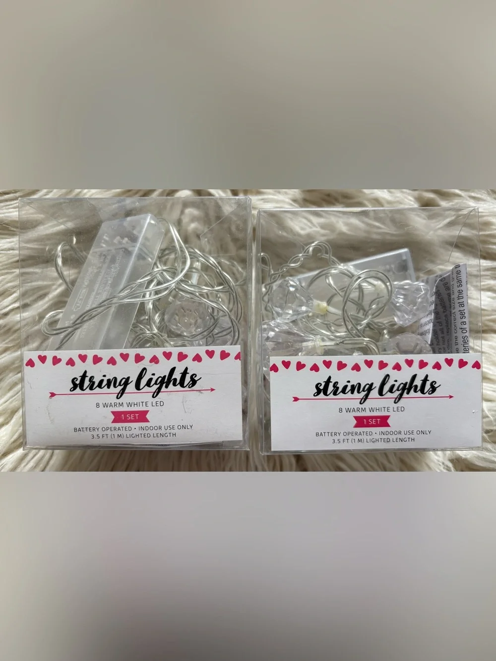 New Target String Lights 8 Warm White LED Indoor Light 2 Pack Sets NIB Diamond